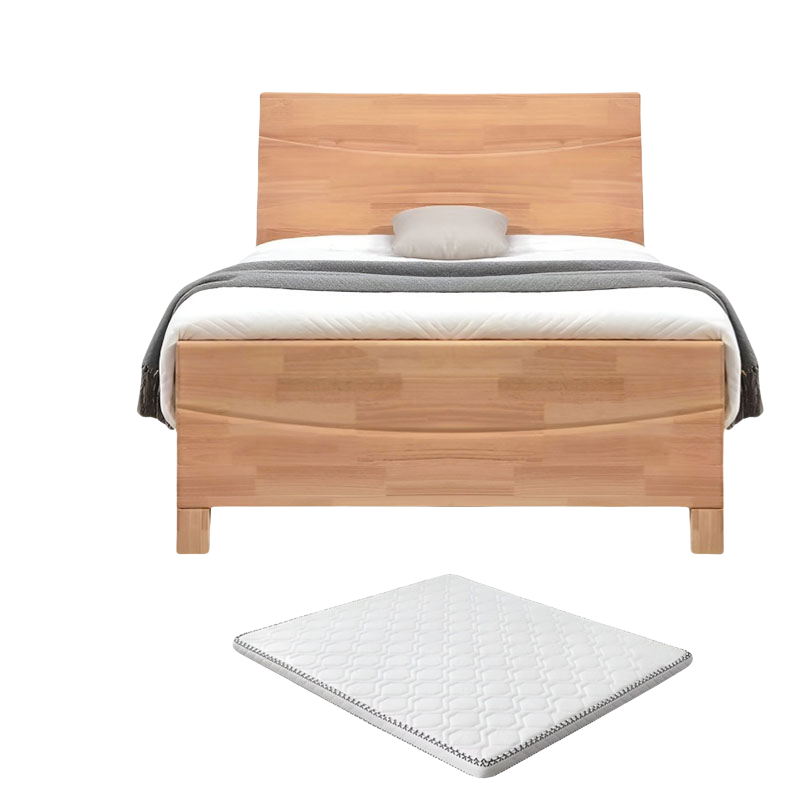 乐琪艺 实木单人床 200*120*35cm(含10cm床垫)套