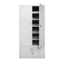 鸿业盛大简约现代办公文件柜850L*390W*1800H环保喷塑储物柜带锁
