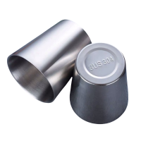 酷美智悦 304不锈钢双层杯300ml KM-BH612 个