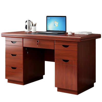 班龙办公桌1.2米红棕色张
