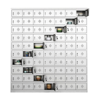 鑫睿辉 70门 餐盘柜 1650*300*1800mm 白色 台