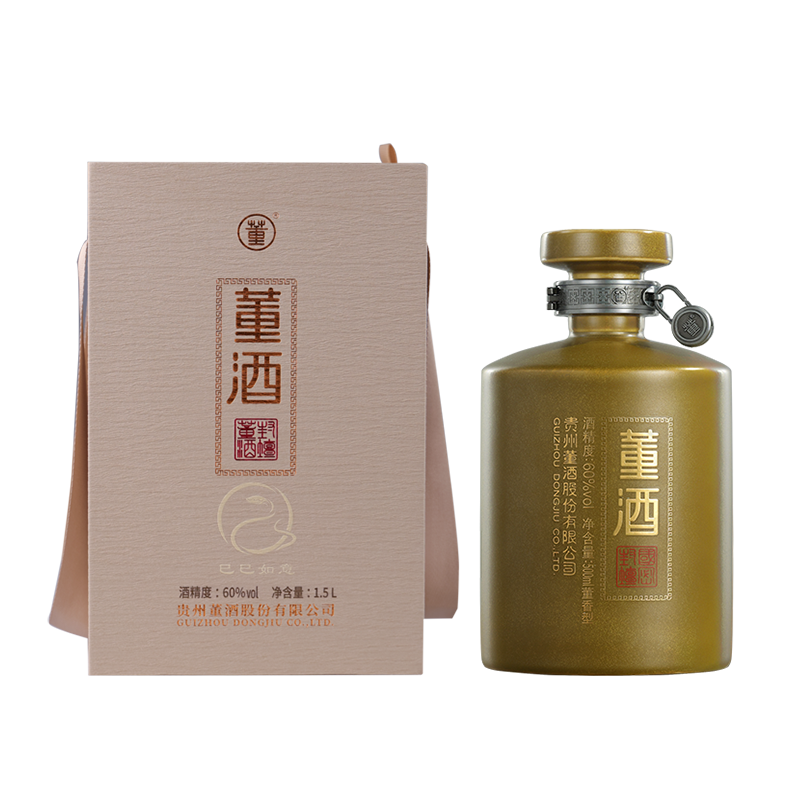 董酒巳巳如意60度1.5L 封坛酒1坛装董香型纯粮固态发酵贵州高度酒