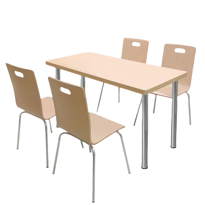 攸形一桌四椅120*60*75cm套