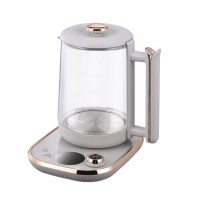 大宇养生壶1.8L家用多功能玻璃花茶烧水壶淡雅灰DYYS-80018