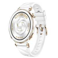 HUAWEI/华为 WATCH GT 5 Pro 42mm 冰川白 白色氟橡 玄玑感知系统 纳米微晶陶瓷 进阶运动