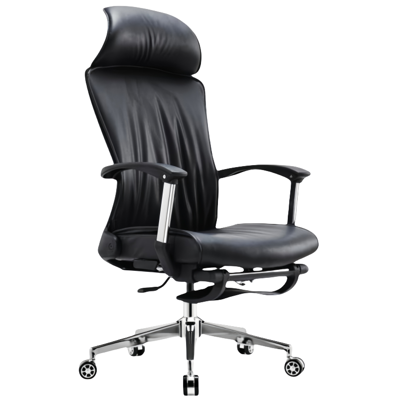 豫龙都人体工学椅皮质把