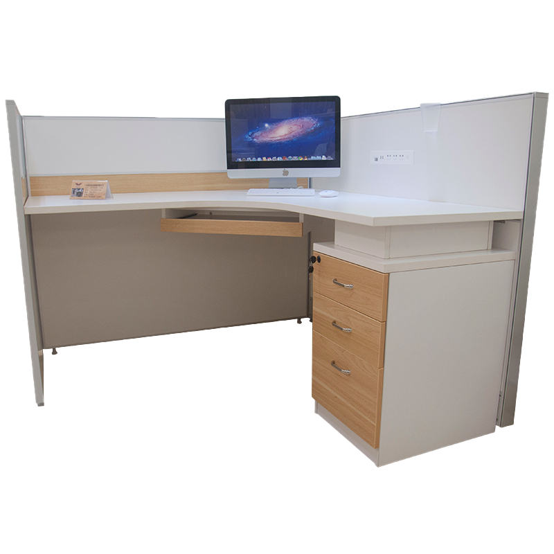 鸿业盛大简约现代办公桌FSH15-0805B大号电脑桌职员工位2860L*1490W*1150