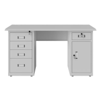 鑫睿辉 铁皮 办公桌 1600*700*750mm 白色 张