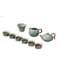 八方礼 茶具套装哥窑和乐融融10入 GY2016-6-01