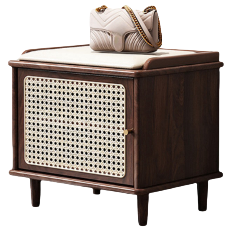 宜掌柜 鞋凳 木