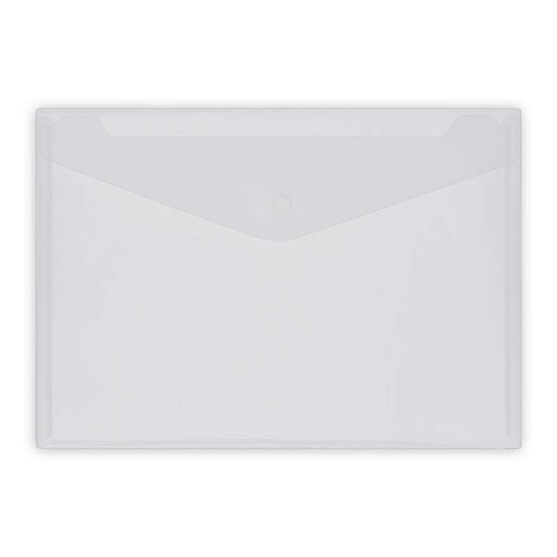 优诗提念YSTN-WJD50 A4按扣透明文件袋50个/包 (计价单位:包)透明色