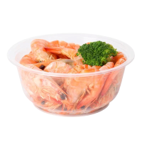 洁能尚 JNS0319 300ml 50个/包 一次性带盖圆型 保鲜盒 (计价单位:包) 透明