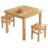 豫龙都 实木餐桌椅一桌二椅 套