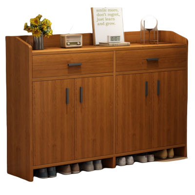 攸形实木鞋柜140*30*90cm个