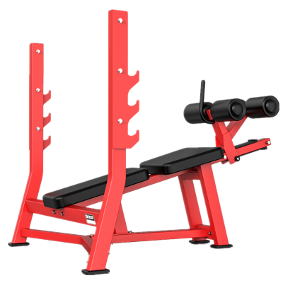 康力强KLQ958商用悍马系列健身房卧姿下斜式推胸训练架推举椅器械