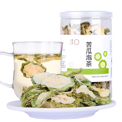 安徽天方茶叶40g罐装苦瓜片苦瓜干泡茶 苦瓜茶花草茶水果花茶花草茶