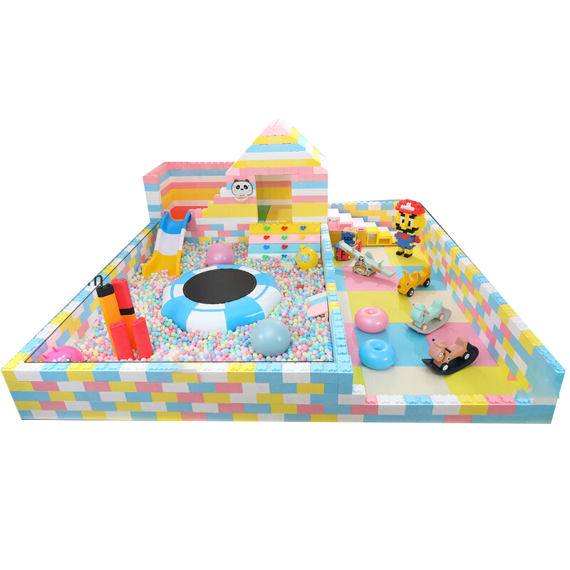 有优贝贝(YUYUBABY)室内小型游乐场设备淘气堡乐园4s店售楼部娱乐设施儿童之家滑滑梯EPP特别款A