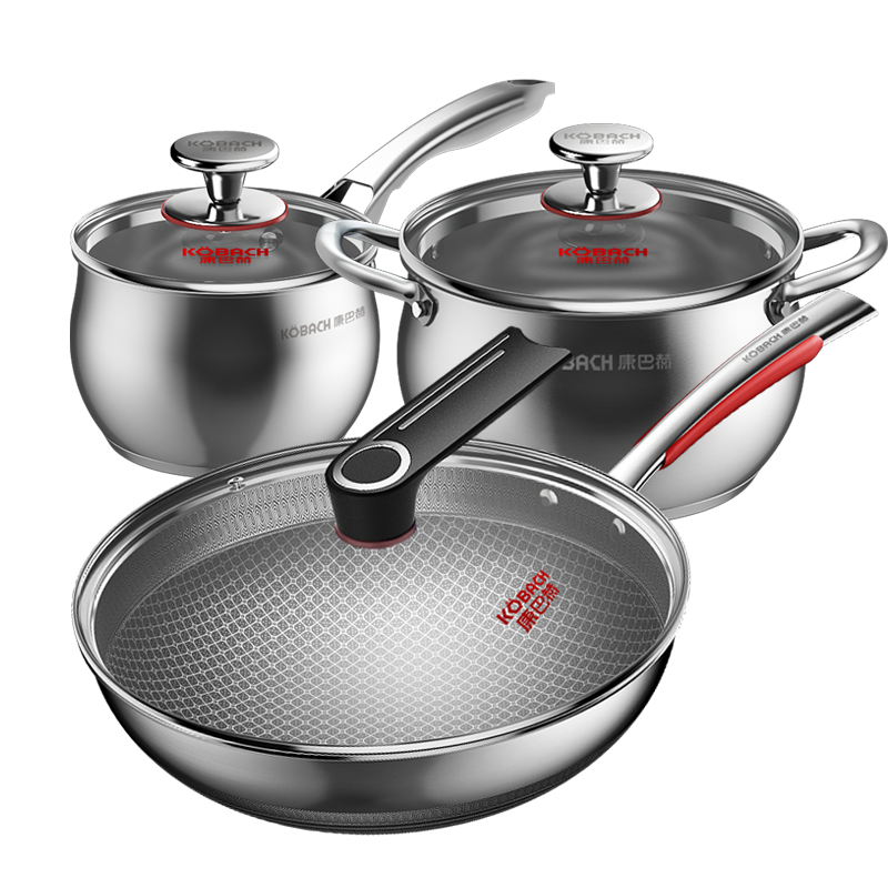 康巴赫畅享款套装(炒锅32cm+奶锅16cm+汤锅22cm)