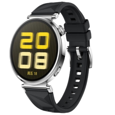 HUAWEI/华为 WATCH GT5 41mm 魅影黑 黑色氟橡胶表 玄玑感知系统 全新跑骑体验 情绪健康助手