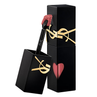 圣罗兰唇釉5.5ml哑光雾面口红化妆品黑管哑光唇釉#216野玫瑰