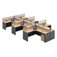 伟樽员工屏风工位六人位带柜420*240*110cm套