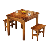 攸形餐桌一桌两凳60*60cm套