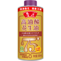 鲁花高端食用油 高油酸花生油380ml*1(铁罐)油酸含量大于75% 团购送礼佳品