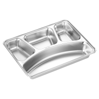 攸 不锈钢深四格快餐盘 28*22*4cm 个