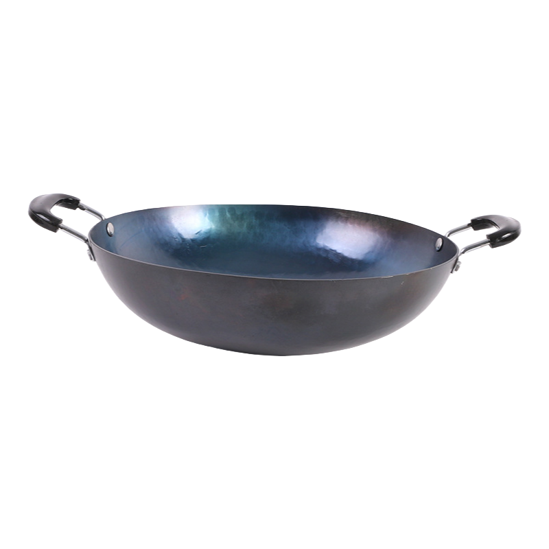 酷美智悦 无涂层双耳章丘铁锅34cm KM-JZ214 个