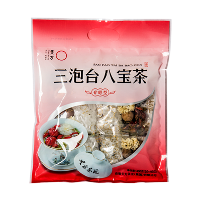 [中华特色]池州馆 天方三泡台八宝茶400g/袋 花草茶 内含菊花八种原料 小袋装 安徽天方茶叶 华东