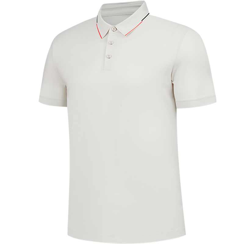 乔丹 男款短袖T恤衫运动POLO衫 夏季冰感防晒衣 月牙色 QTEHS3253032