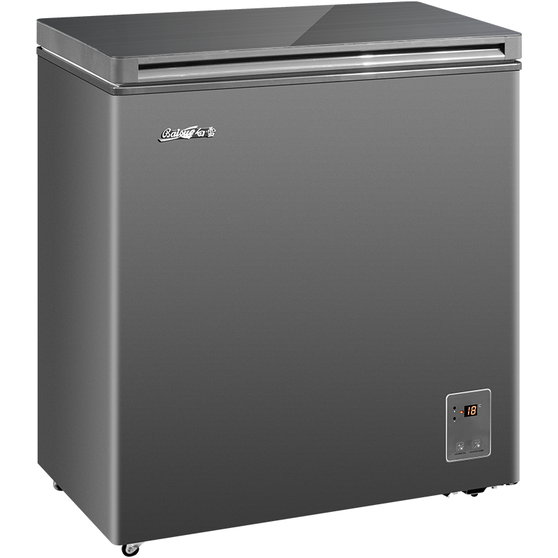 白雪钛空灰卧式冷柜BD/C-247WDJ 247升顶开门风冷无霜1级能效省电节能
