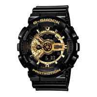 CASIO旗舰店卡西欧手表男黑金G-SHOCK悟空版黑暗之心防水运动石英表 男士非机械日韩腕表生日礼物 GA-110GB