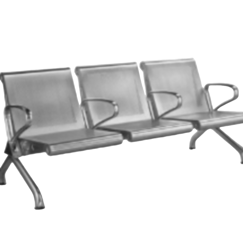 健亿 不锈钢椅子四人位中间带扶手(201不锈钢材质)/组 仅限滨州