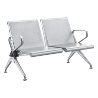 珂洋 不锈钢等候椅 双人位 张