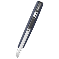 齐心 V01 铝合金外壳美工刀 9mm 深蓝 单把装