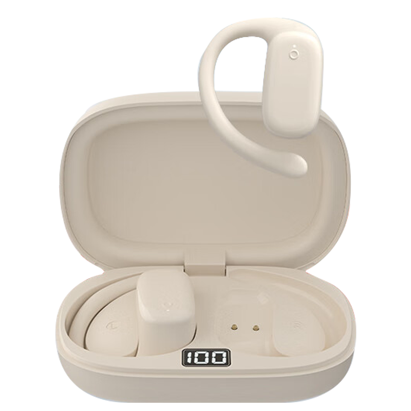 纽曼Q3开放式蓝牙耳机骨传导概念真无线挂耳式不入耳运动跑步长续航降噪夹耳夹式耳机通用小米华为等