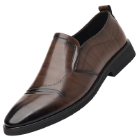 迪罗尼卡大码男46凉鞋夏季新款软皮镂空洞洞鞋商务休闲皮鞋一脚蹬透气男鞋