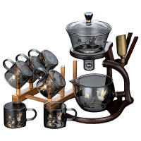 懒人泡茶专用茶具套装玻璃茶壶茶杯功夫家用高档2025新款自动神器
