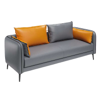 铭思达皮质沙发三人位张