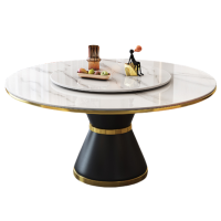 伟樽岩板餐桌120*120*77cm张