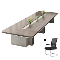 指臣工作桌含14椅400*150*75cm套