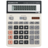 齐心 C-1200H 舒视办公计算器 白 单个装