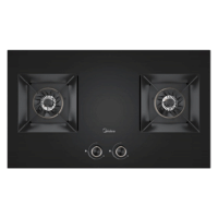 美的(Midea)燃气灶天然气 双灶具 5.2kW猛火灶 大火力 一级能效 底壳可调灶具 Q522-M