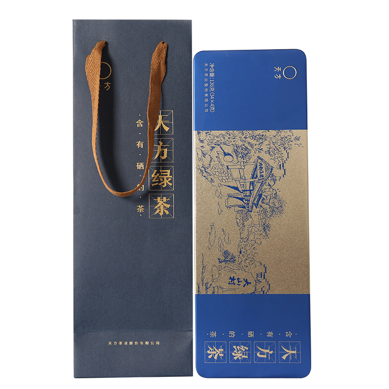 [中华特色]池州馆2025年新茶春茶 天方136g/盒特级天方硒茶 特级高山绿茶 商务礼盒装 石台硒茶 华东