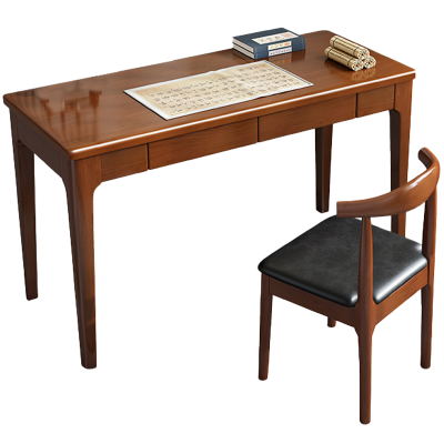 铭羽洋木质书桌100*55*75cm+1椅子套