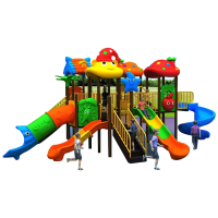 有优贝贝(YUYUBABY)幼儿园大型儿童户外玩具小区游乐设备塑料滑滑梯秋千组合B15