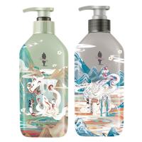 阿道夫(ADOLPH)山海经无硅油茶麸祛油止痒蓬松洗护套装350ml*2[有效期到26年8月]