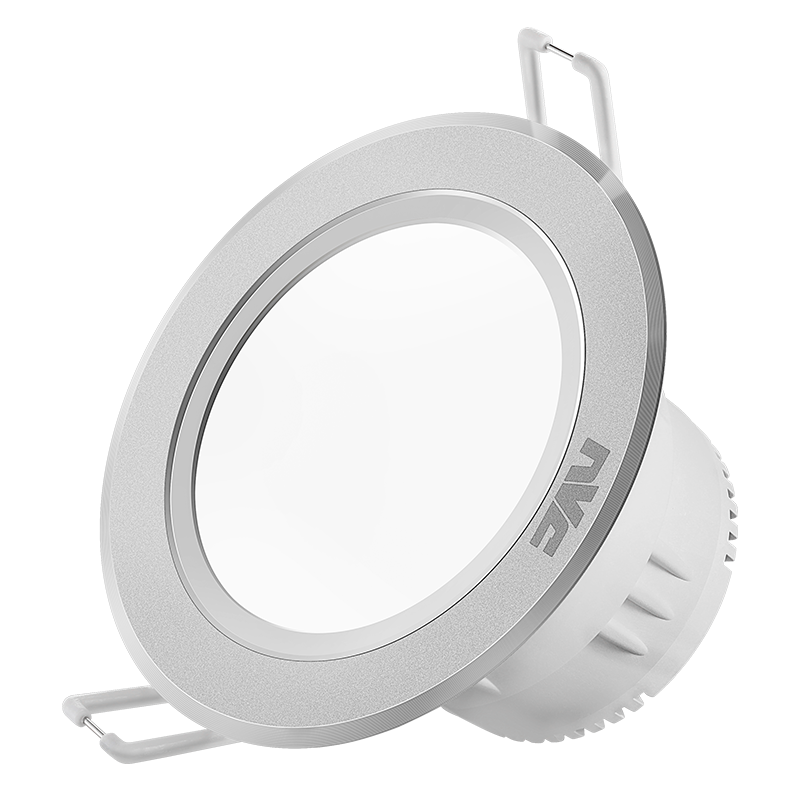 雷士照明NVC LED铝材筒灯三色筒灯 4W超薄铝材嵌入式筒灯 简约现代客厅过道氛围装饰灯