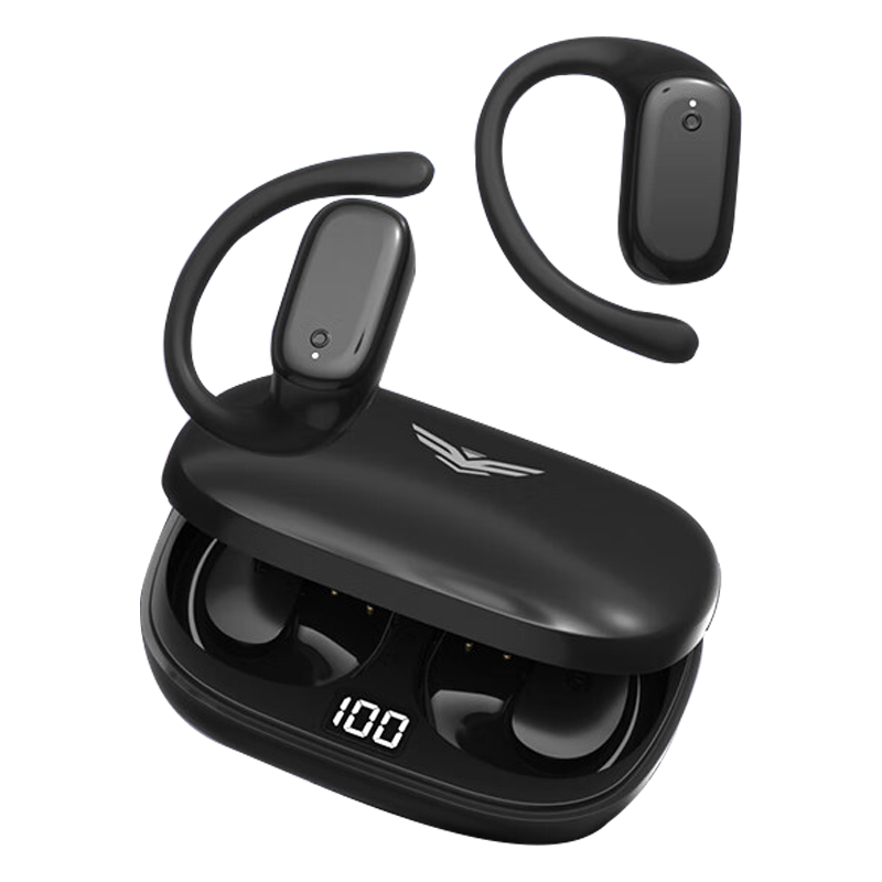 纽曼Newsmy挂耳式无线耳机Q3黑科技通话神器无线控时尚运动款通用